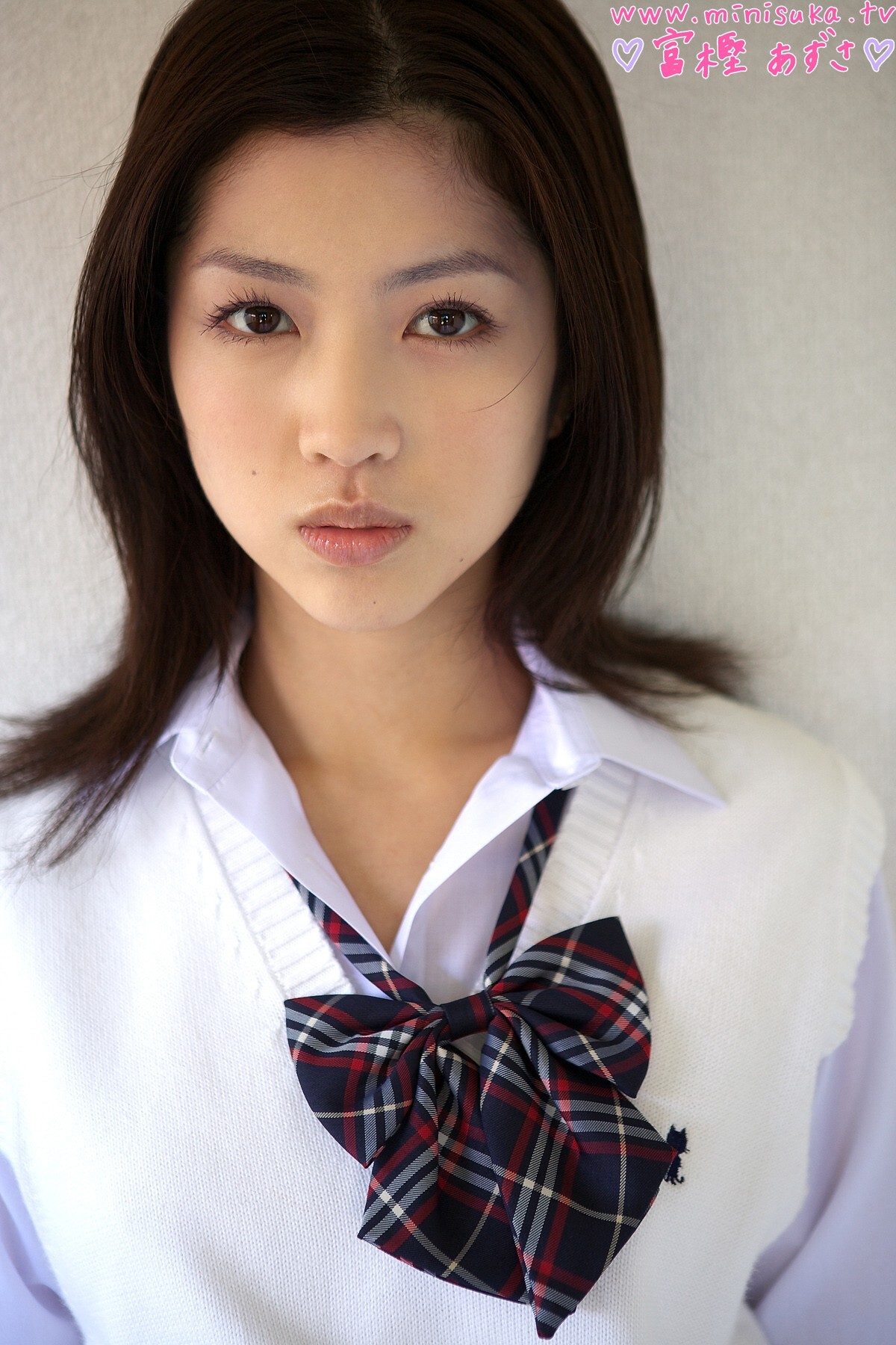 Togashi Azusa Minisuka. TV Women's high school girl